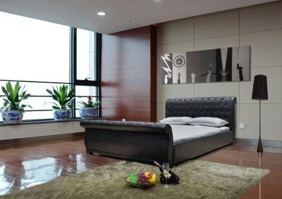 Huayang Luxury Modern Hotel Bedroom Furniture 1.8m Leather King Bed
