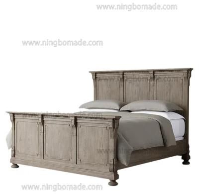 Architectural Classicism Timeless Collection Antique Grey Oak Bed Frame