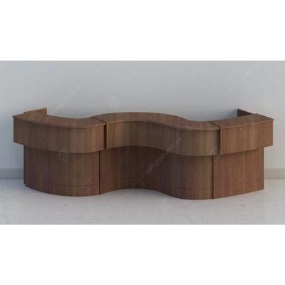 Foshan Manufacturer Hotel Lobby Furniture Reception Counter Desk Front Table
