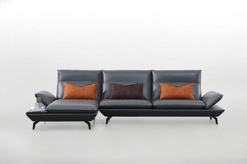 Modern Furniture L Shaped Corner Sofa Set Leather Modern Sofa From Foshan China