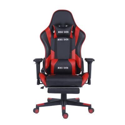 Gt Racer Chair Racing Style Reclining Gaming Chair with Footrest Herman Miller Office Room (MS-904 with footrest)