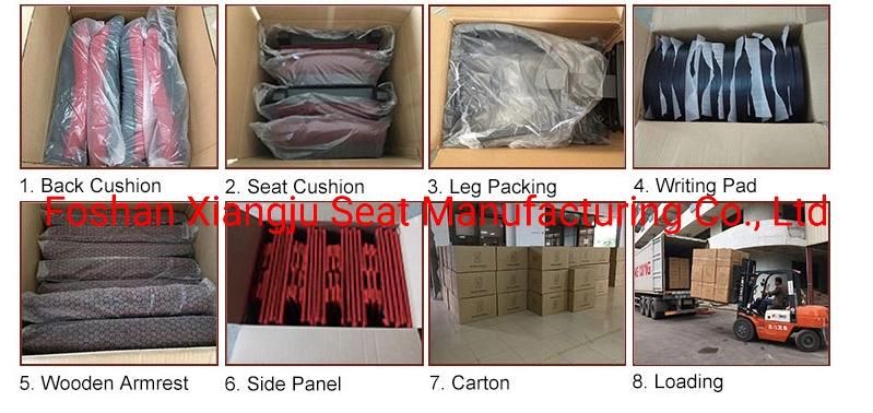 Cinema Seating Movie Theater Chair Chart Cup Holder Cheap Auditorium Chair with Sponge Cushion Plastic Back Shell Meeting Chair Mechanism