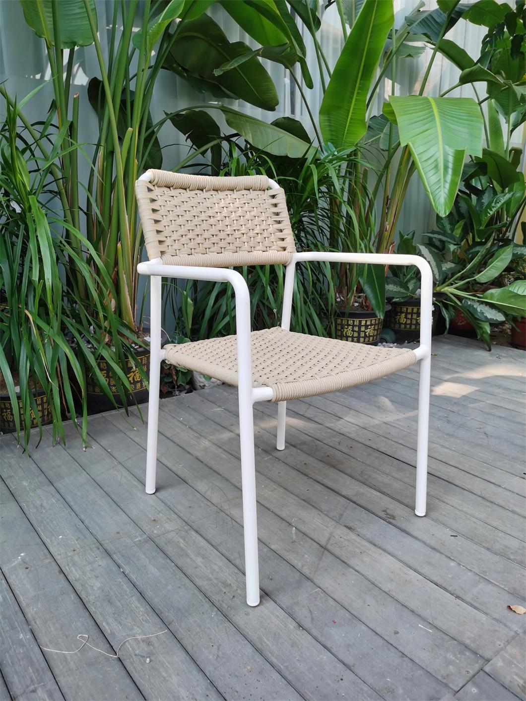 Outdoor New Style Wooden Garden Patio Outdoor Rattan Furniture Chair