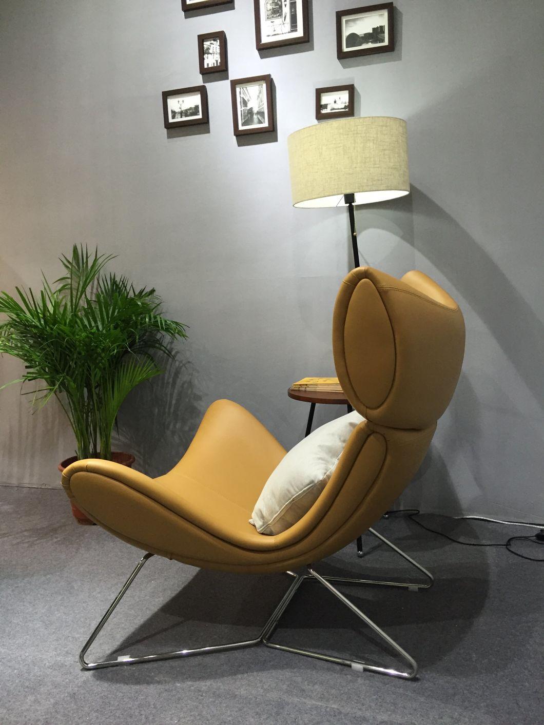 Upholstery Fiberglass Egg Imola Lounge Chair with Ottoman