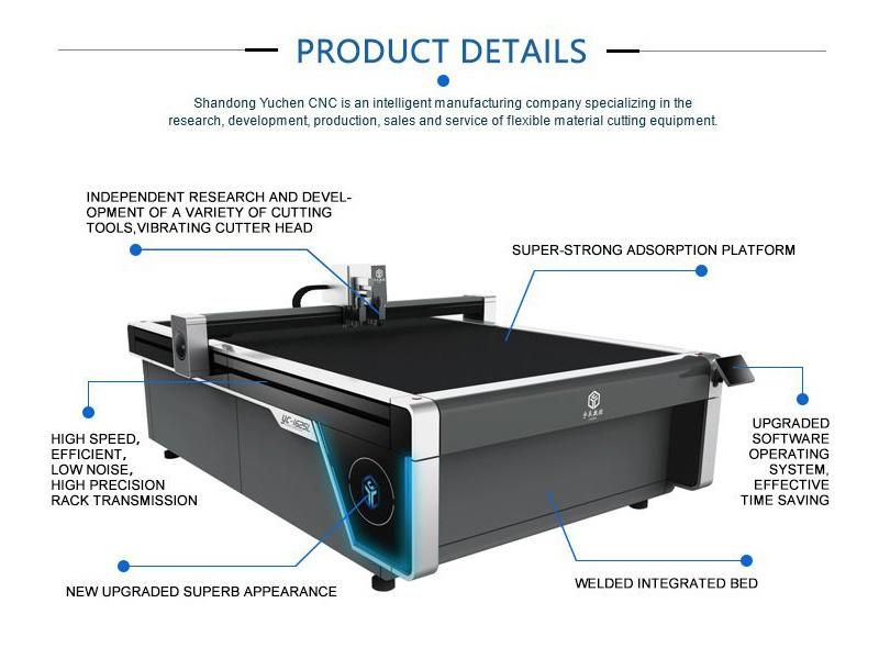 CNC Automatic Plastic PVC Soft Glass Cutter with Vibration Cutting Machine