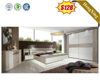 Modern Home Office Wooden Bedroom Furniture Double King Bed