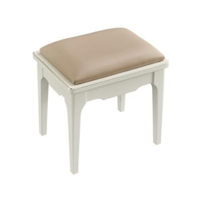 Modern Home Solid Wood Customized Drawer Vanity Desk Bed Furniture Dresser Stool