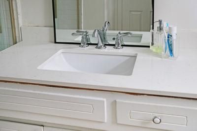 Manufacturer Supplier Artificial Quartz White Quartz Vanity Countertop Vanity Tops