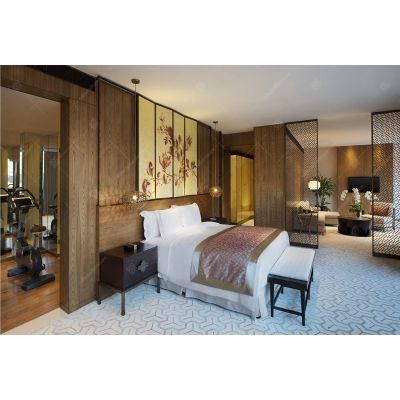 China Ash Veneer Modern Hotel Bedroom Furniture