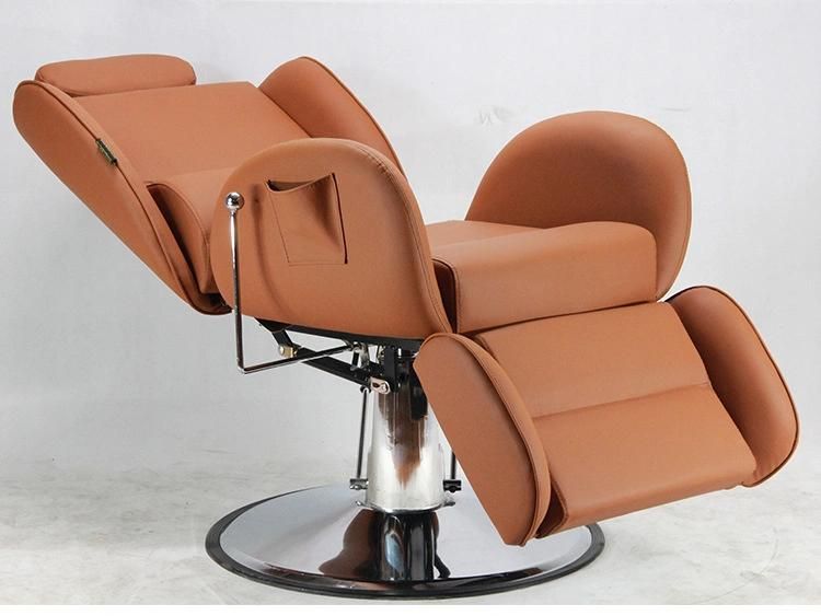 Hl-9266 Salon Barber Chair for Man or Woman with Stainless Steel Armrest and Aluminum Pedal