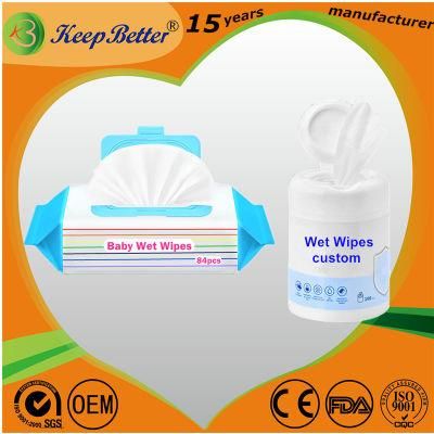 High Grade Private Logo OEM Disposable Antibacterial Cleaning Wet Wipes