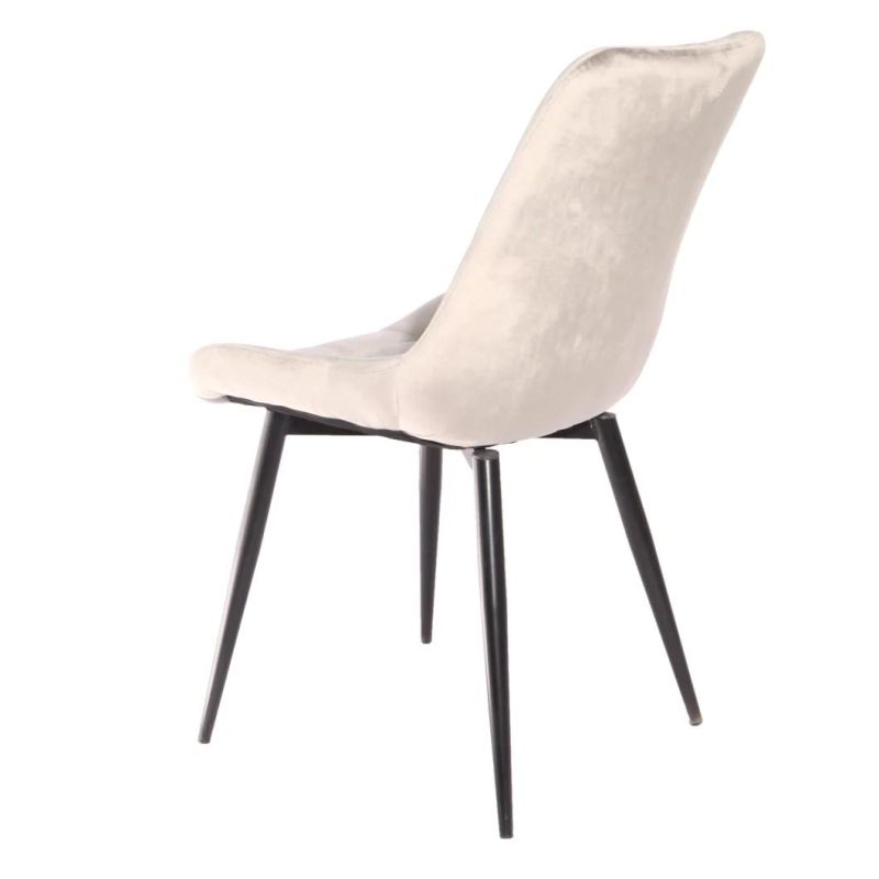 Hot Sale Modern Home Fashionable PU Leather Chrome Dining Chairs with Chromed Legs