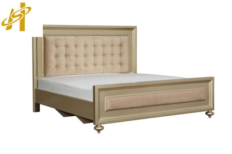 Big Size Classical Bed for Home /Hotel Furniture Made in China