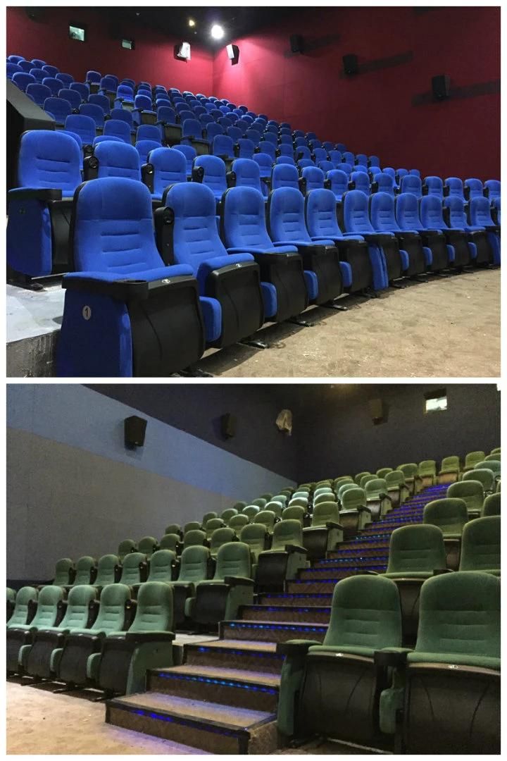 Push Back Multiplex Leather Home Theater Auditorium Movie Cinema Theater Lounge