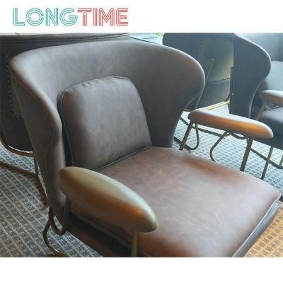 Chinese Wholesale Luxury Modern Home Dining Furniture Metal Legs Leather Dining Chairs