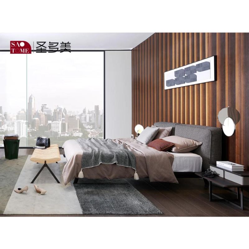 Modern Leather Home Bedroom Hotel Furniture Sofa 150m Double King Bed