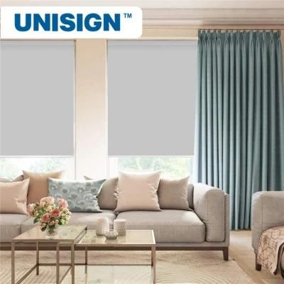 Popular PVC Fabric Roller Blinds Sunshade Window Material for Luxury Hotel, Office, Airport, High-End Apartment, Hospitals