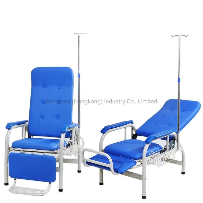 Half Lying Full Lying Infusion Hospital Infusion Chair with IV Stand
