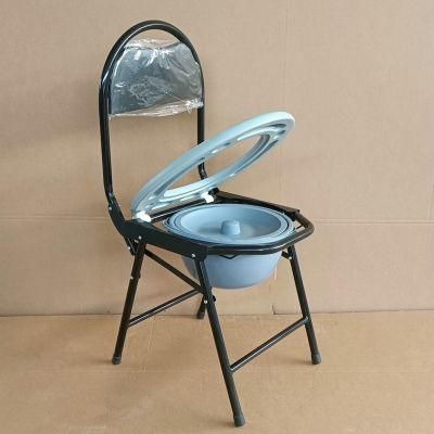 Hot Sale Lightweight Bathroom Chair Foldable Commode Chair Potty Chair Adult for Elderly