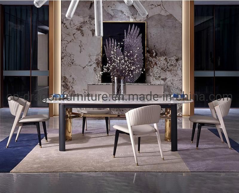 2021 New Design Wooden Leather Dining Chair for Modern Furniture