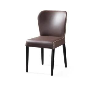 Wholesale Simple Modern Wooden Dining Chair with PU Leather (A-062)