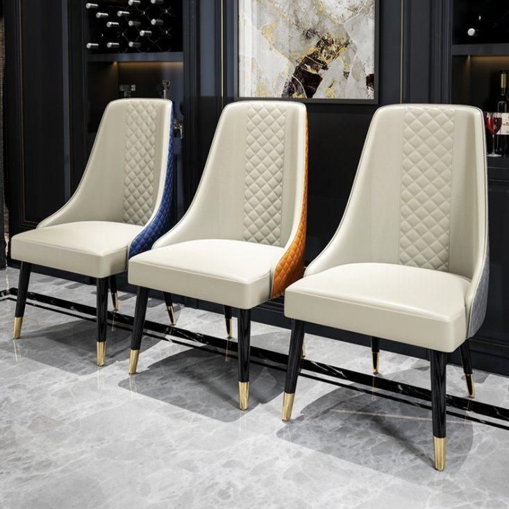 Most Popular Advertising Modern PU Leather Dining Chair