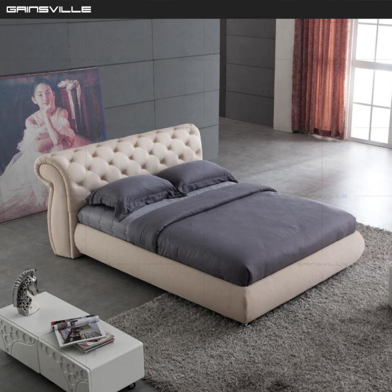 Wholesale Furniture Bedroom Leather Bed Gc1630