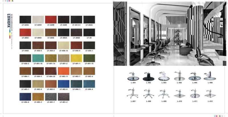 Hot Sale White and Green Hair Cut Barber Chair Dimensions Manufacturer Women′s Beauty Salon Styling Furniture Supplie