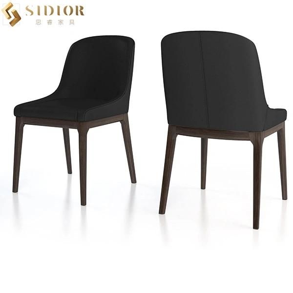 Classic Ultra Modern Solid Wood Farbic Upholstered Chair for Restaurant