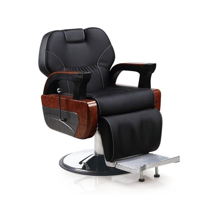 Hl-9273 Salon Barber Chair for Man or Woman with Stainless Steel Armrest and Aluminum Pedal