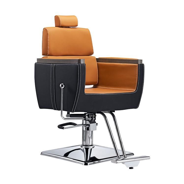Hl-1182 Salon Barber Chair for Man or Woman with Stainless Steel Armrest and Aluminum Pedal