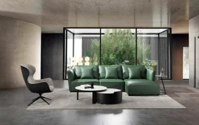 Foshan Factory L Shape Leather Sofa Comfortable Home Furniture Sofa GS9040