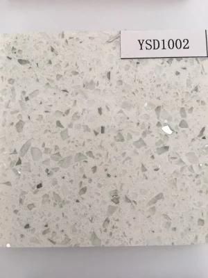 Crystal White Wholesale Mausoleum Polish Tile Granite Stone Quartz Stone Counter Top Kitchen Countertop