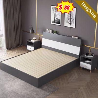 Modern Chinese Bed Room Living Room Furniture Set Mattress Wall Sofa Leather Bed