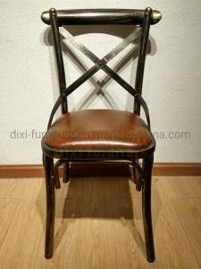 Popular Nice Wooden Dining Stacking Wedding Cross Back Chair