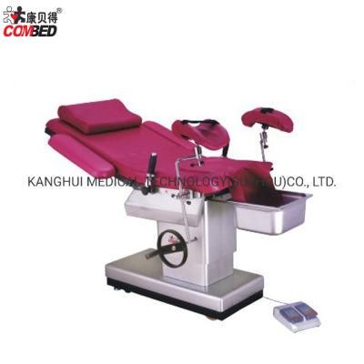 Optional Color Multi-Function Obstetrics and Gynecology Bed with Waterproof PU Leather