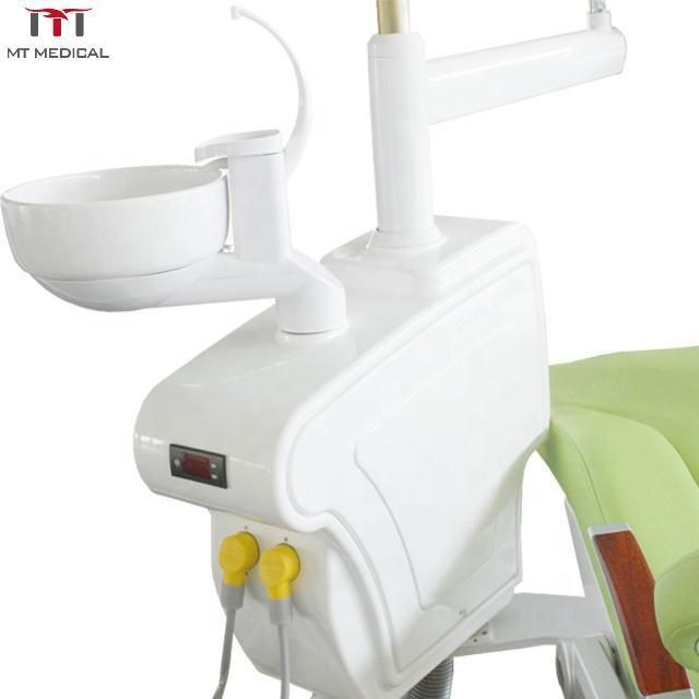 Mt Medical New Economic Wholesale Supplies China Portable Prosthodontics Leather LED Sillon Suntem Dental Unit Chair Aluminum Frame
