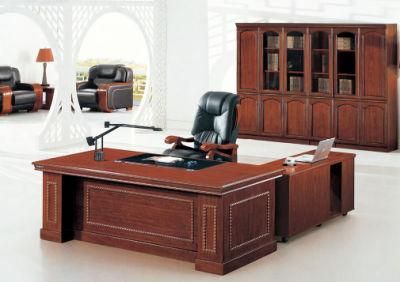 Customized Size Boss Office Desk Executive Desk with Matching Leather Chair