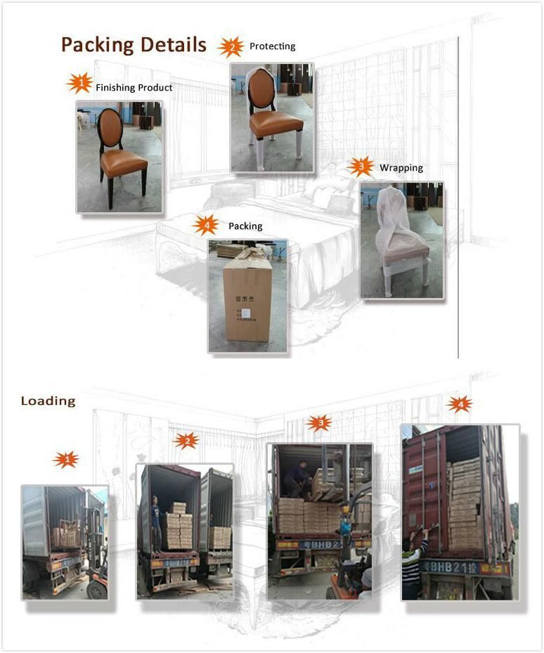 Wholesale Upholstered with Fabric Hotel Single Double Bedroom Furniture
