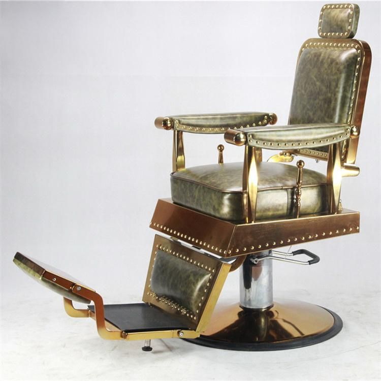 Hl-9267 Salon Barber Chair for Man or Woman with Stainless Steel Armrest and Aluminum Pedal