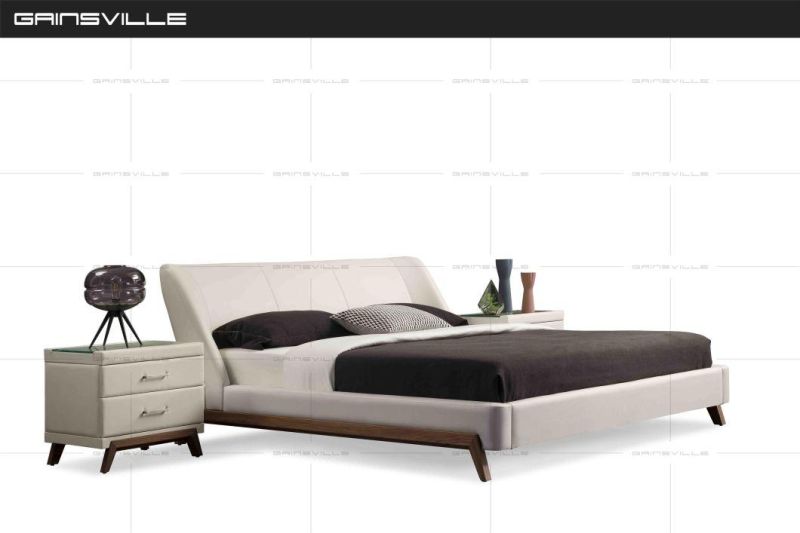 Customized Italian Style Furniture Modern Bedroom Furniture King Bed Wall Bed Gc1713