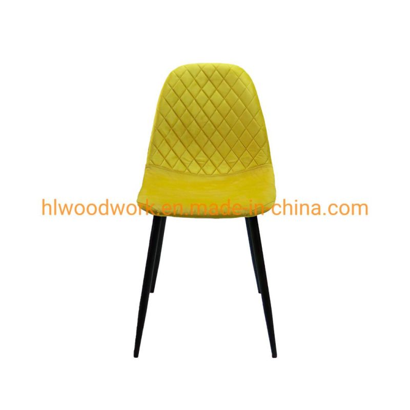 Wholesale Luxury Nordic Modern Design Blue Fabric Upholstered Seat Dining Chairs Modern Design Dining Room Furniture Leather Leisure Restaurant Dining Chair