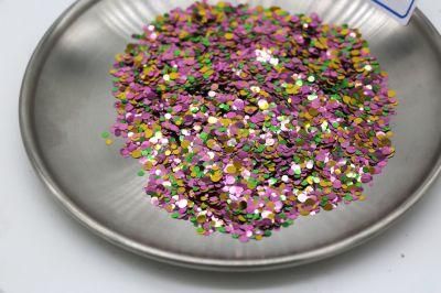 New Colorful Round Shining Sequins Mixed Color White Purple Green Sparkling Glitter for Nail Art DIY