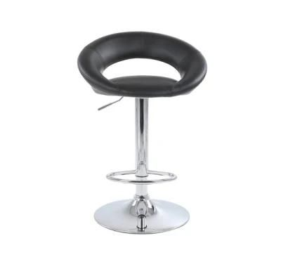 Leather Modern Swivel Adjustable Footrest Height Bar Counter Chairs