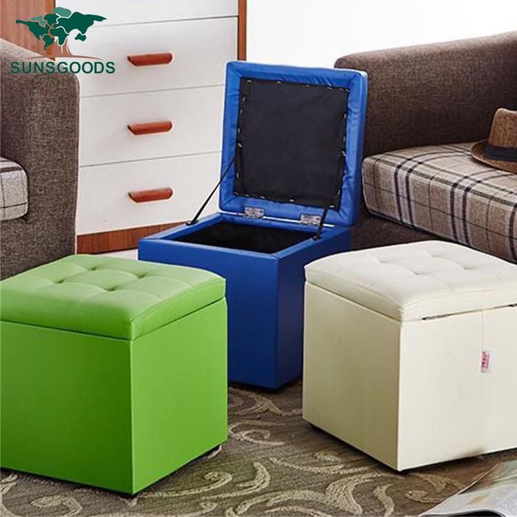 China Supplier Bonded Leather Ottoman Bench for Sale