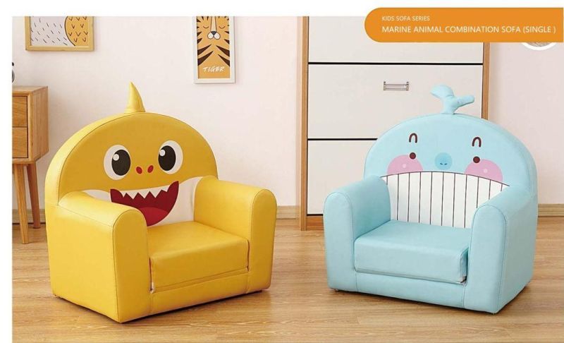 School Study Furniture, Children Furniture Set Sofa, Baby Leather Sofa, Day Care Center Sofa