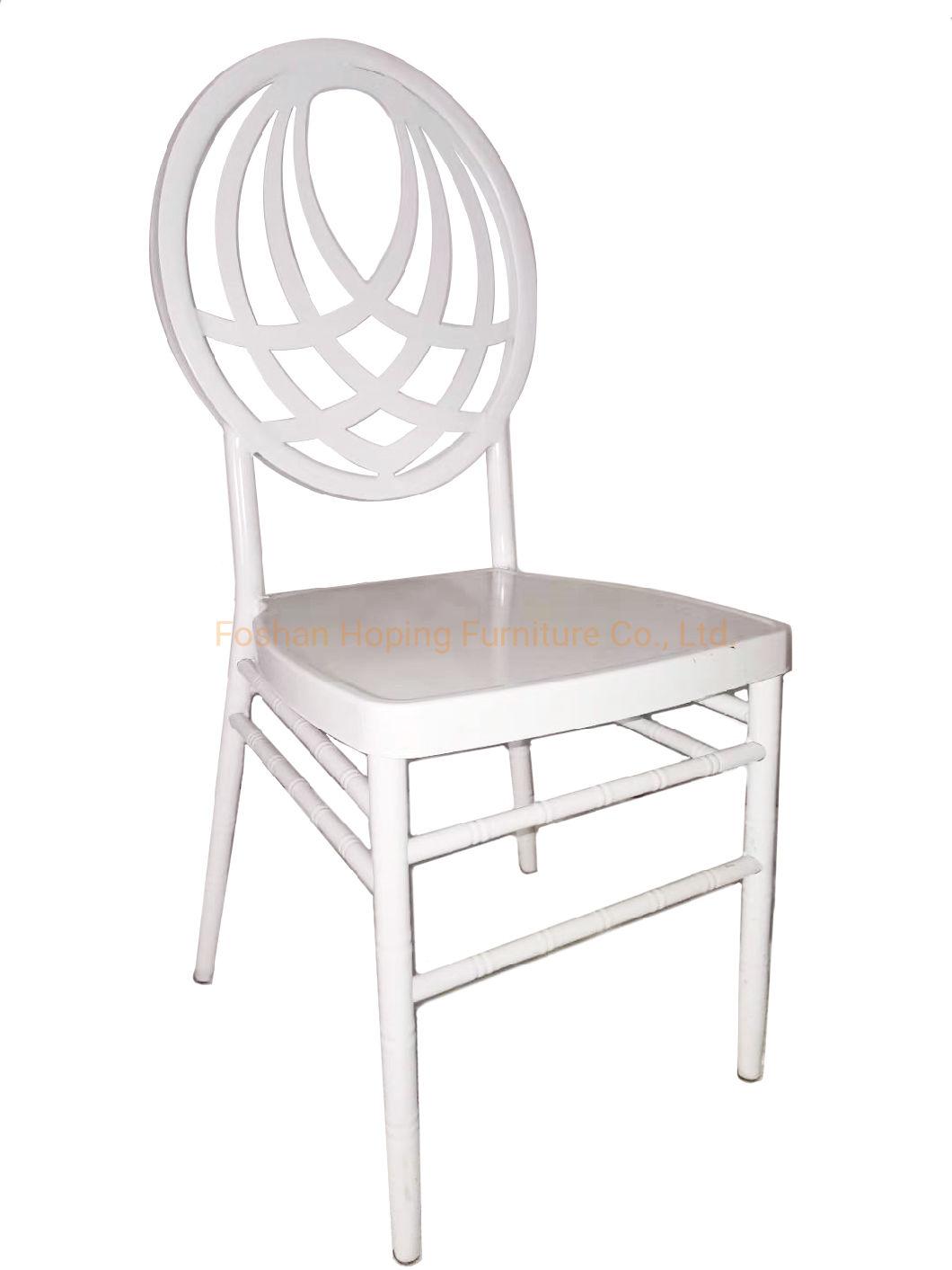 Modern Stackable Metal Hotel Restaurant Banquet Plastic Chair Wholesale Wedding Chiavari Resin Pictures Dining Chair
