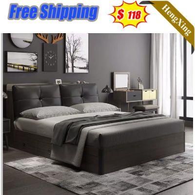 Modern Hotel Office Bedroom Home Furniture Leather Mattress Double King Sofa Wall Bed