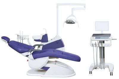 Most Popular Real Leather Top Mounted Dental Chairs Unit Price
