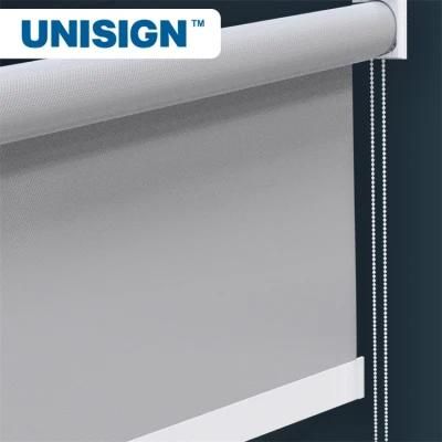 Grey Roller Blinds Window Curtain Fabric Fiberglass Curtain Fabric 100% Blackout and Fire Retardant